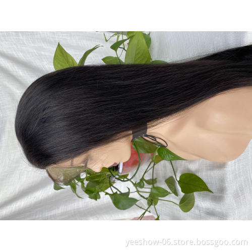 Wholesale price wigs front lace cuticle aligned straight ponytail free sample brazilian wigs lace human hair wigs